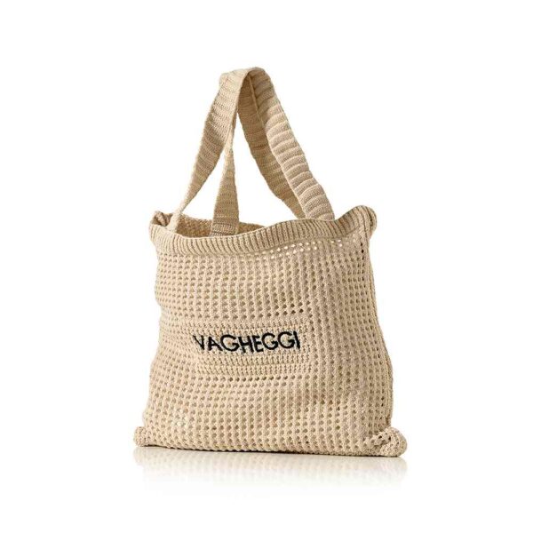 VAGHEGGI CROCHET BEACH HANDBAG
